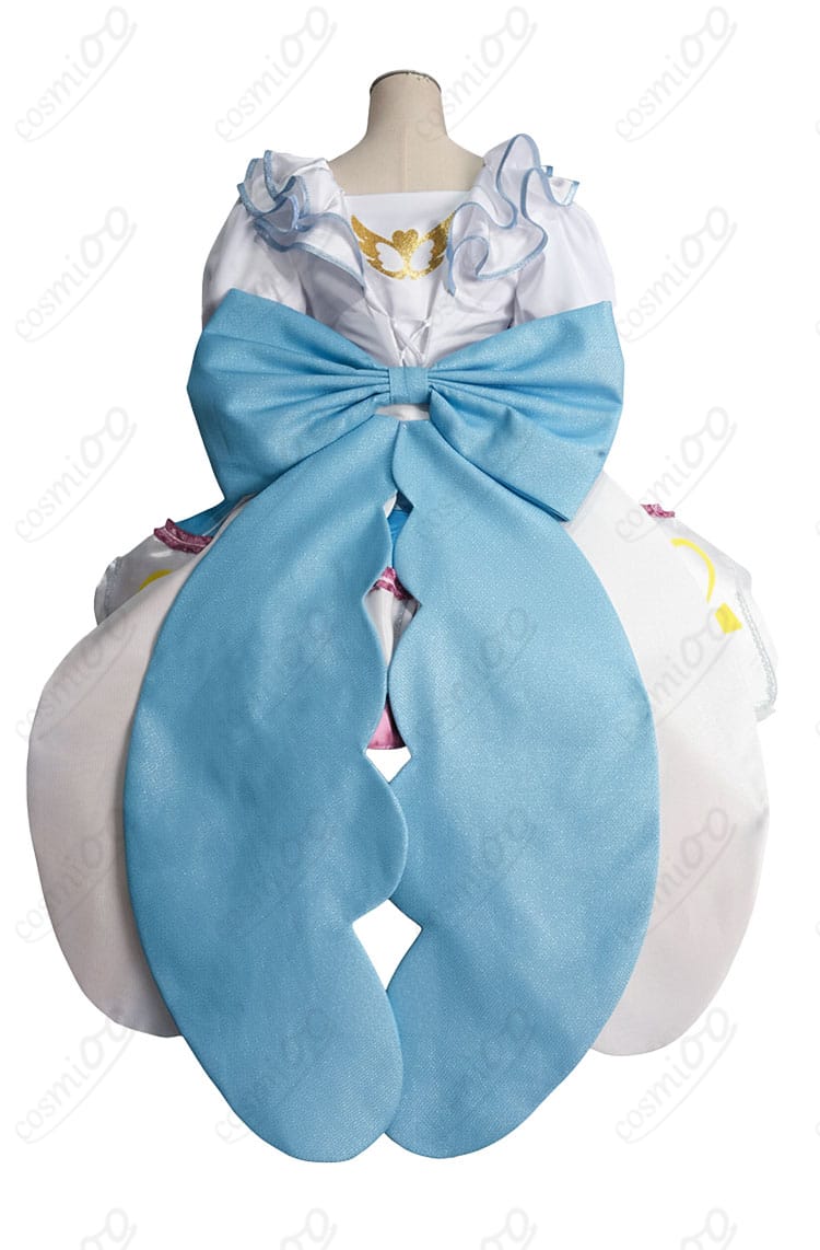 白玉みかん コスプレ衣装 背面全体図|リボン装飾が映えるプリパラ衣装 後ろ姿も高再現
