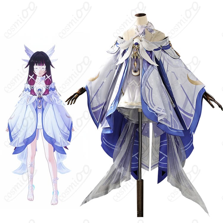 原神 コロンビーナ(少女)コスプレ衣装|キャラクター全身と衣装デザインのイメージ画像