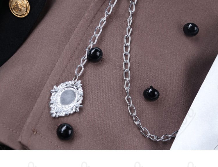 ディルック コスプレ衣装 腰飾りディテール|ベルトと装飾チェーンの質感をリアルに再現