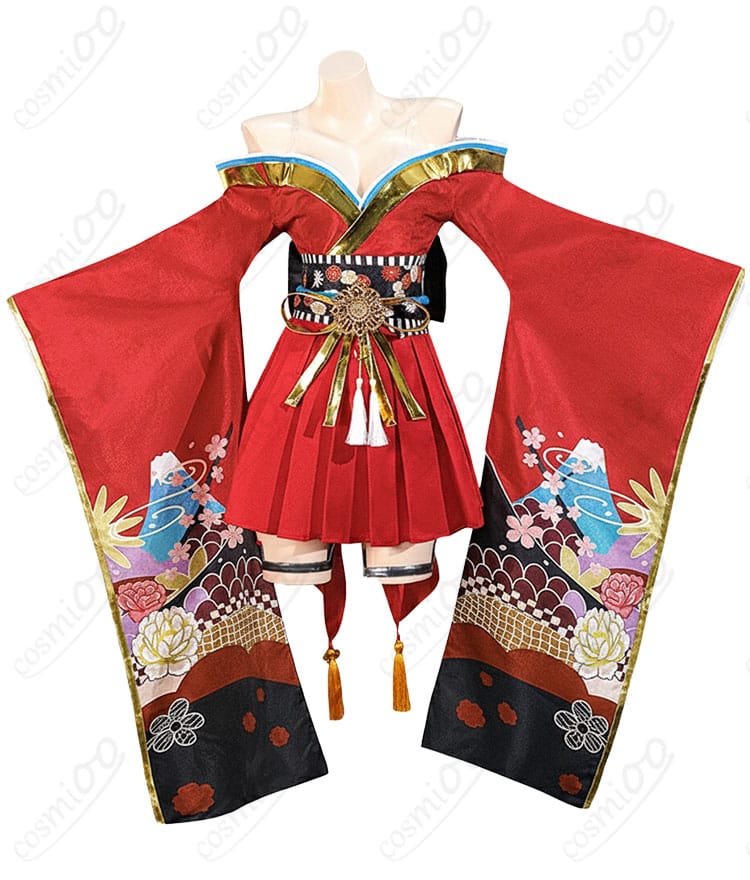 アズールレーン 大鳳 コスプレ衣装 服装正面图|艦船擬人化デザインの前面からの詳細