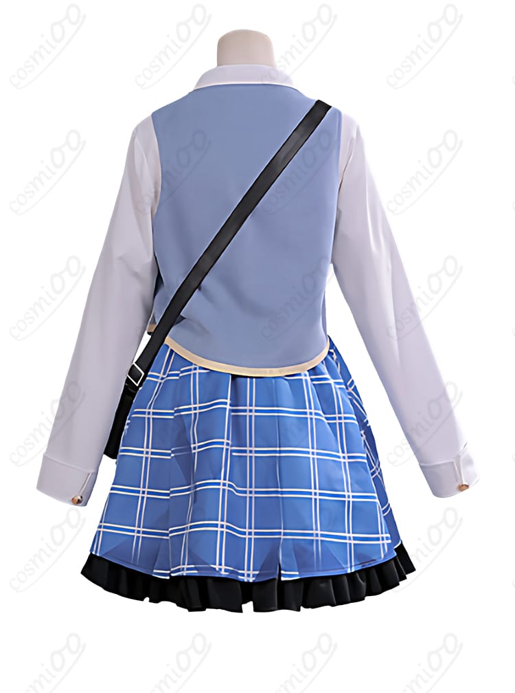 橘シェリー コスプレ衣装 内搭服装装飾 正面ディテール|縫製やボタン部分の質感を丁寧に再現