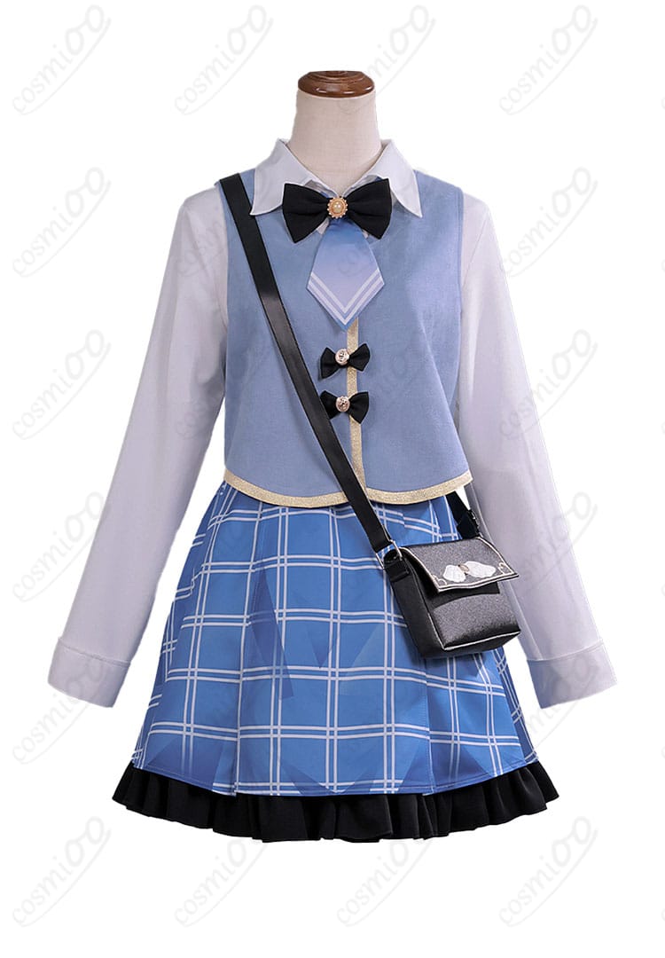 橘シェリー コスプレ衣装 内搭服装装飾 正面細部アップ|胸元やリボンの精巧な仕上がり