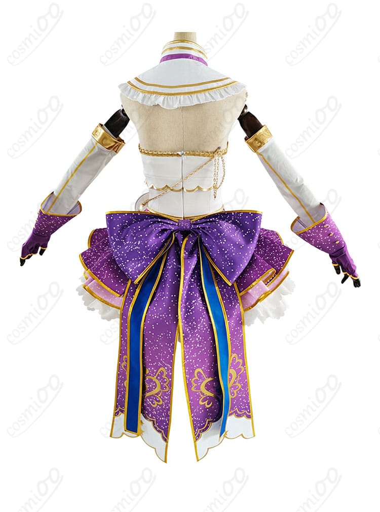 ラブライブ!東條希 コスプレ衣装 背面図|背中リボンと装飾が映えるデザイン