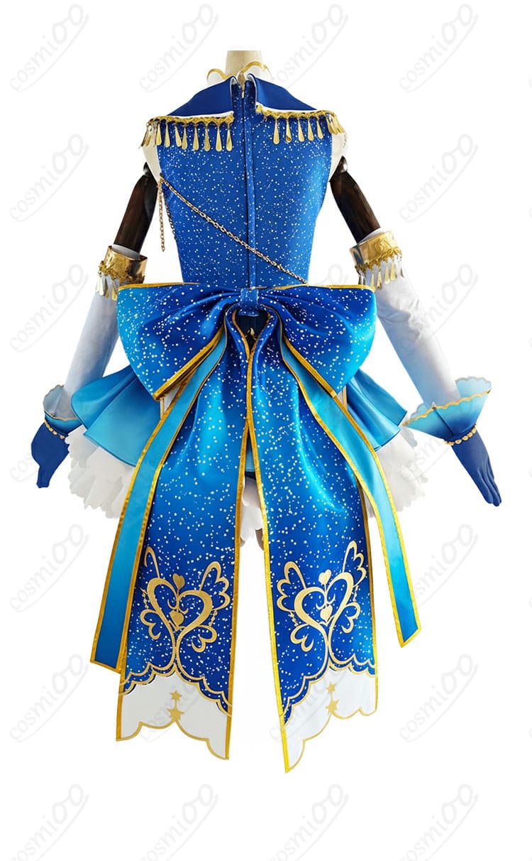 ラブライブ!園田海未 お化粧の魔法編 コスプレ衣装 背面図|リボンやスカートラインの仕上がりが美しい