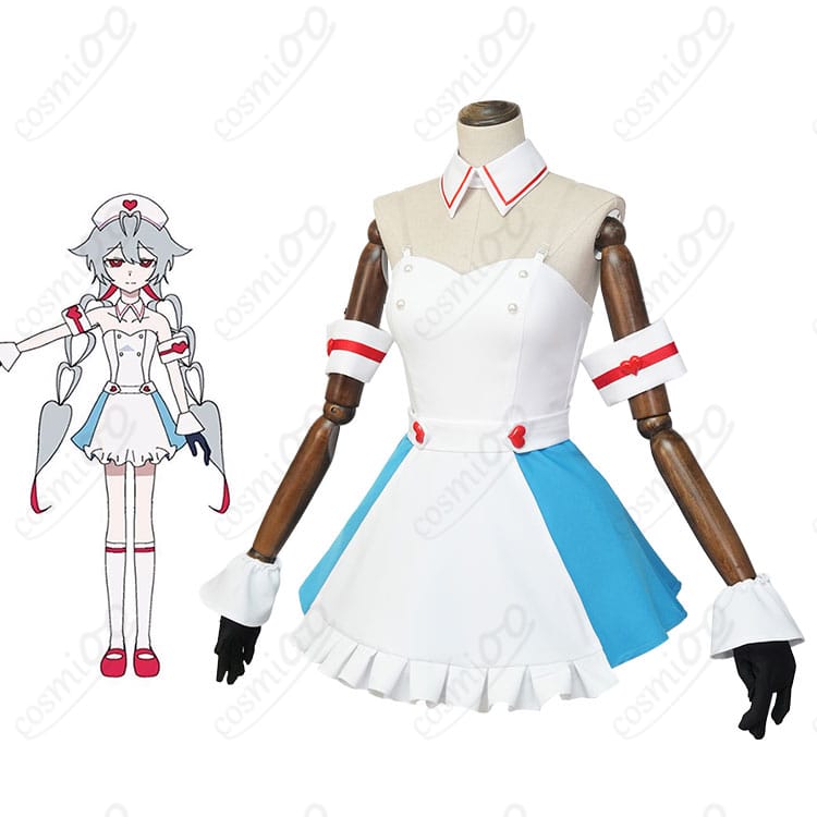 初音ミク「愛属性」MV風コスプレ衣装を着たキャラクター全体図。鮮やかなビビッドカラーが印象的な人気MV衣装。