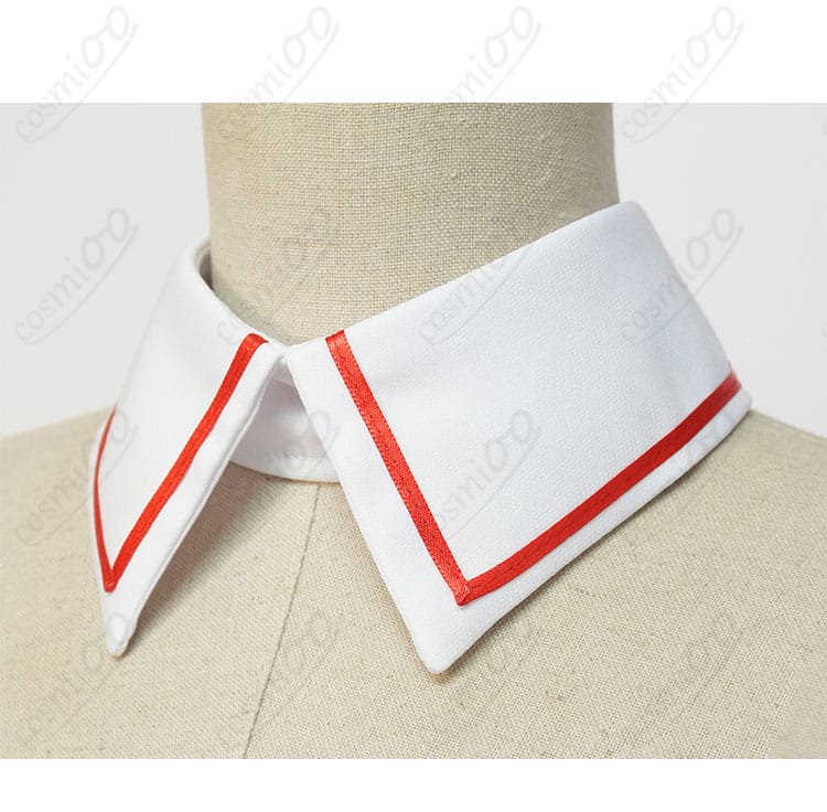 初音ミク「愛属性」コスプレ衣装の背面画像。リボンや装飾まで丁寧に再現された仕立て。