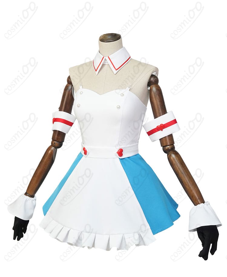 初音ミク「愛属性」コスプレ衣装の正面全体画像。高再現デザインと細部の仕上がりが確認できる。