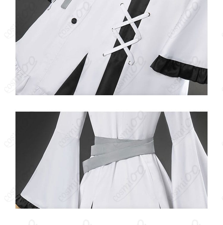 氷上メルル コスプレ衣装 衣裾と腰飾りディテール|流れるようなラインと装飾が魅力