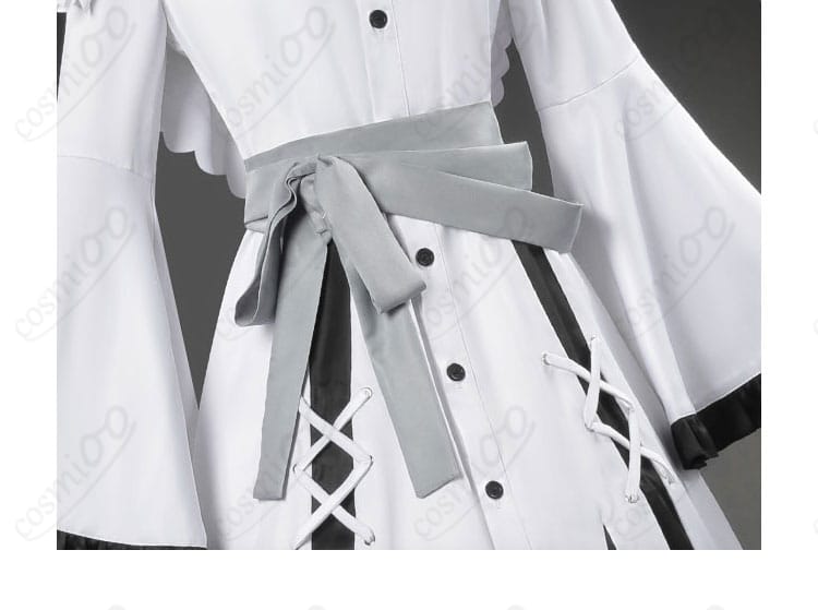 氷上メルル コスプレ衣装 腰封ディテール|丁寧な帯デザインで上品な印象に