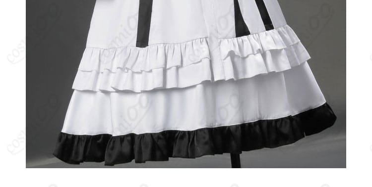 氷上メルル コスプレ衣装 スカート裾の装飾ディテール|細部まで再現したデザイン性