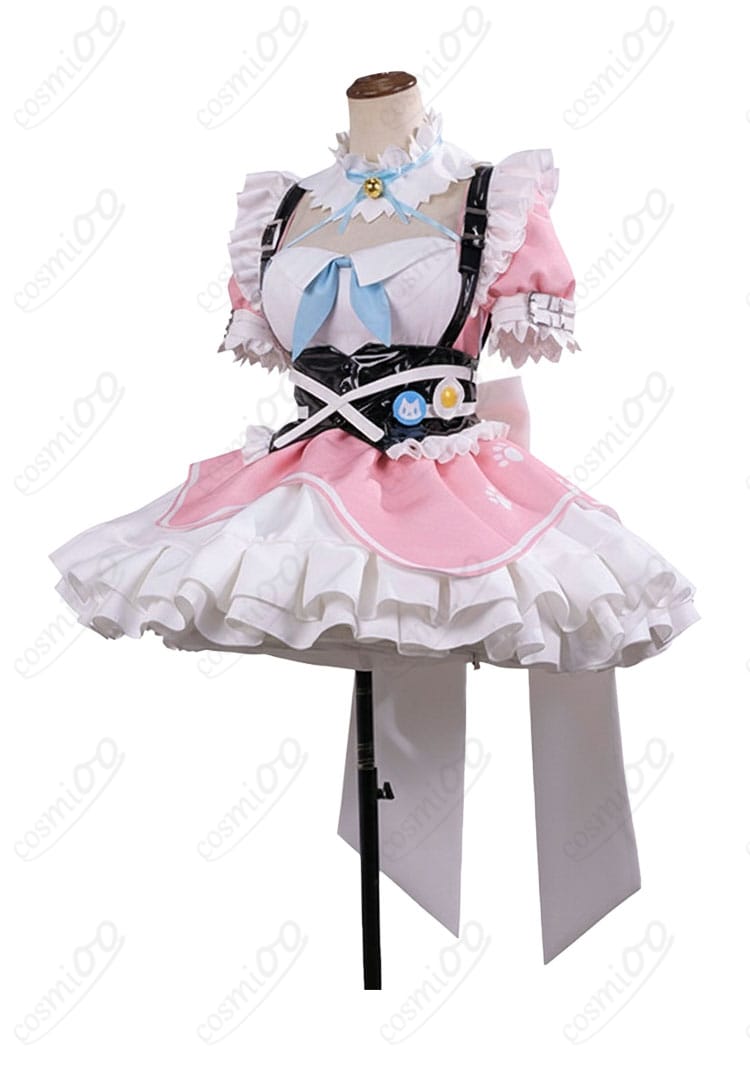 猫メイド衣装 側面シルエット|結城さくな コスプレ衣装