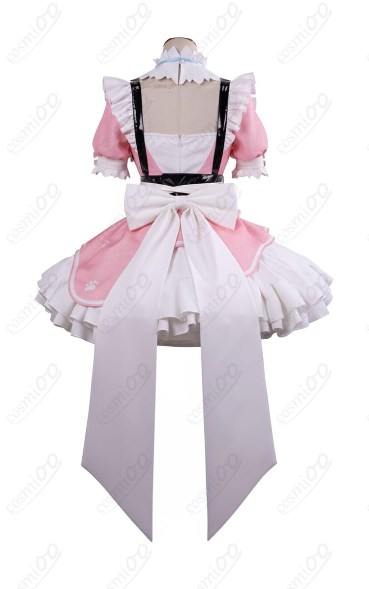 猫メイド衣装 背面デザイン|結城さくな 猫メイド コスプレ