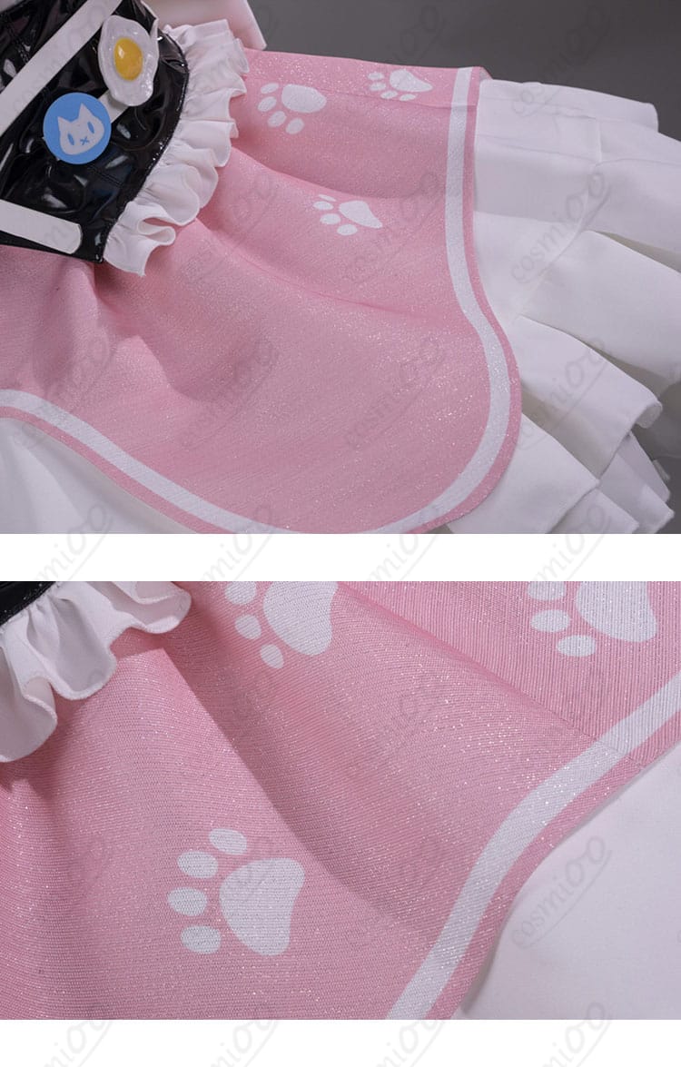 スカート裾柄・装飾デザイン詳細|猫メイド コスプレ衣装