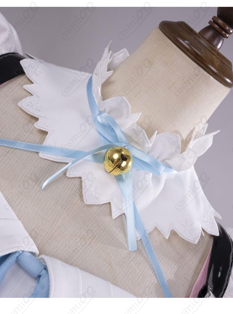 首元リボン・ネックアクセ細部アップ|結城さくな 猫メイド衣装