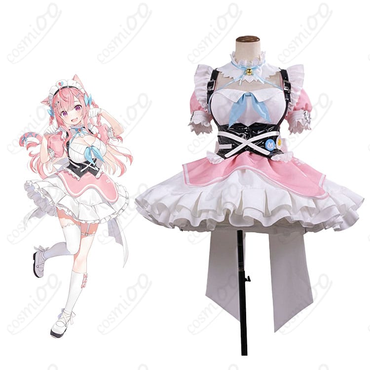 商品キャラと猫メイド衣装の全体イメージ|結城さくな コスプレ衣装
