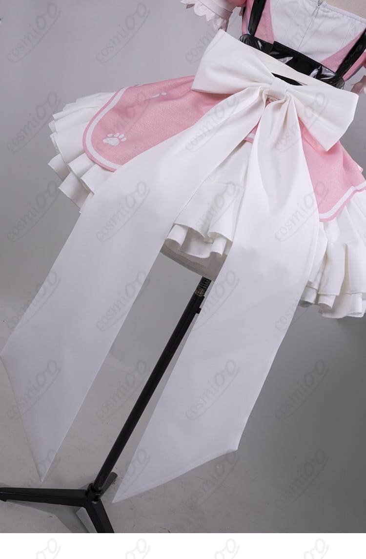 背面装飾の細部アップ|猫メイド衣装 コスプレ