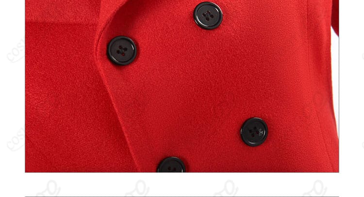 アスカ コスプレ衣装 ボタン装飾ディテール|質感の良いパーツを使用