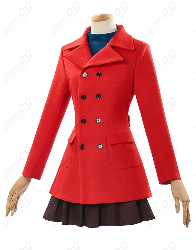 アスカ コスプレ衣装 コート姿 側面シルエット|自然なライン再現