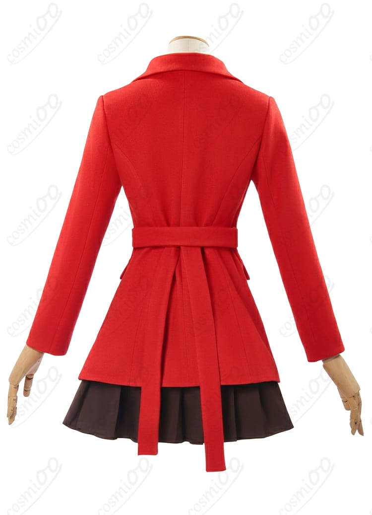 アスカ コスプレ衣装 コート姿 背面デザイン|落ち着いた日常風スタイル