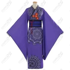 アイカツ！藤堂ユリカ『和の心・ダーク』コスプレ浴衣 高品質フルセット - 1枚目の画像（サムネイル）