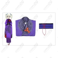 アイカツ！藤堂ユリカ『和の心・ダーク』コスプレ浴衣 高品質フルセット - 5枚目の画像（サムネイル）