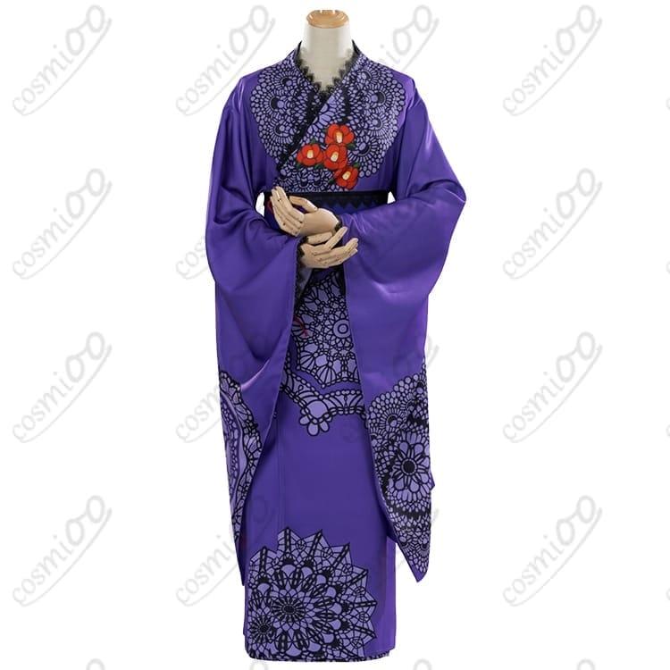 アイカツ！藤堂ユリカ『和の心・ダーク』コスプレ浴衣 高品質フルセット - 3枚目の画像
