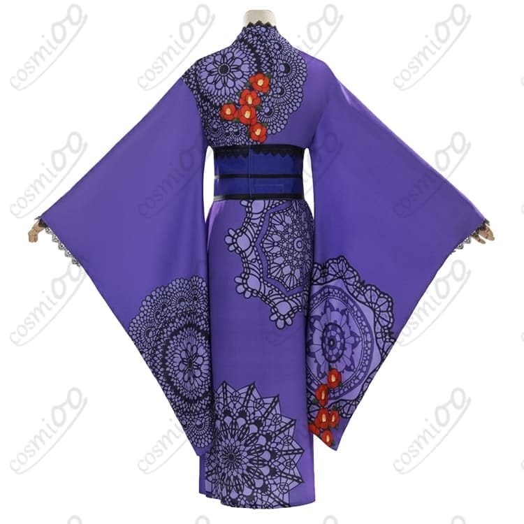 アイカツ！藤堂ユリカ『和の心・ダーク』コスプレ浴衣 高品質フルセット - 2枚目の画像