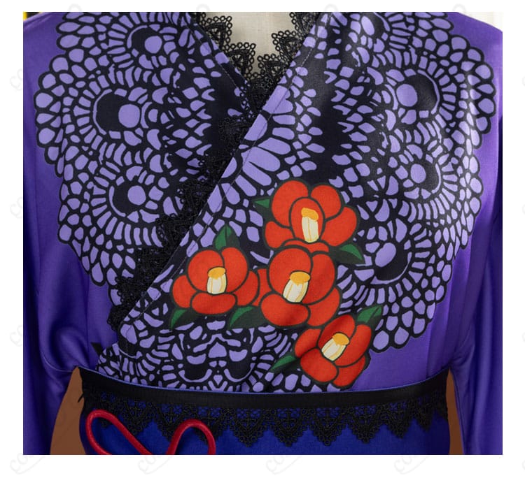 藤堂ユリカ コスプレ衣装 胸元の和柄装飾アップ|アイカツ!高品質浴衣