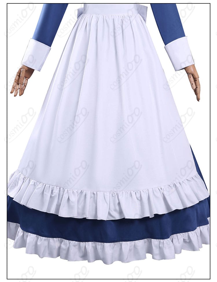 メイド服スカート裾の装飾ディテール|ふんわりシルエット