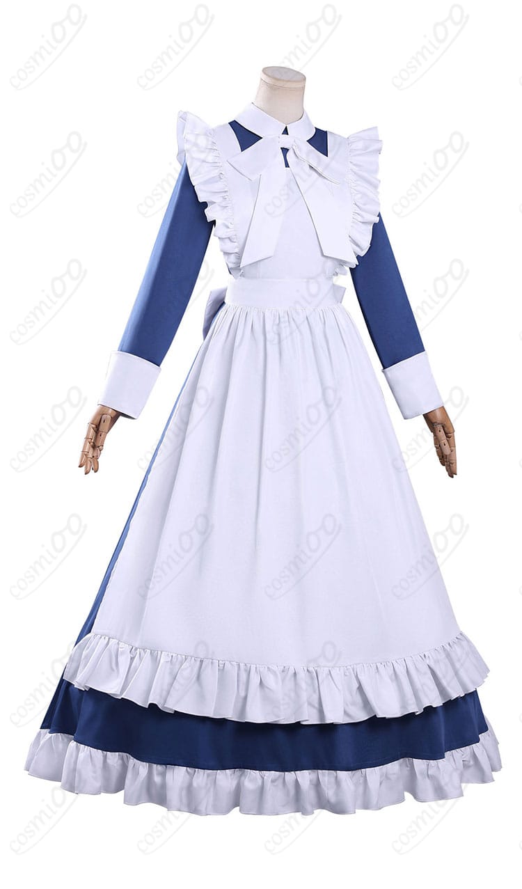 メイド服コスプレ衣装 側面シルエット|機械じかけのマリー