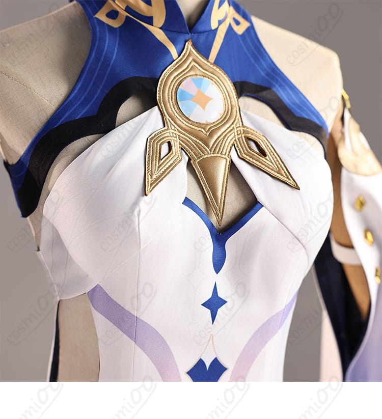原神 イスタロト コスプレ衣装 衣襟装飾ディテール|精巧デザインをチェック
