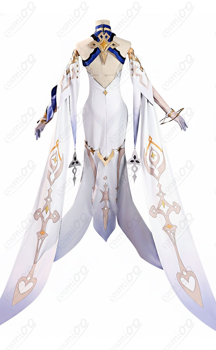 原神 イスタロト コスプレ衣装 背面アングル|高再現・細部までこだわり