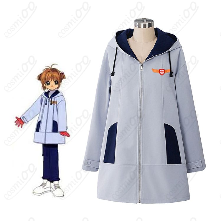 商品キャラ「木之本桜」友枝小学校ウィンドブレーカー着用イメージ|CCさくら コスプレ衣装