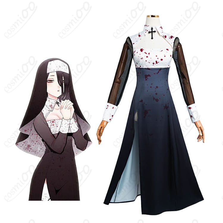 喜多川海夢『棺ロゼ』修道服コスプレ衣装・キャライメージ&全身デザイン