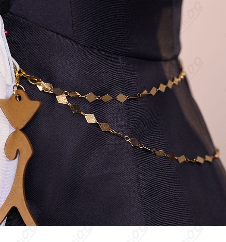 原神 ナベリウス コスプレ衣装 ウエスト装飾詳細|高級感ある仕上がり