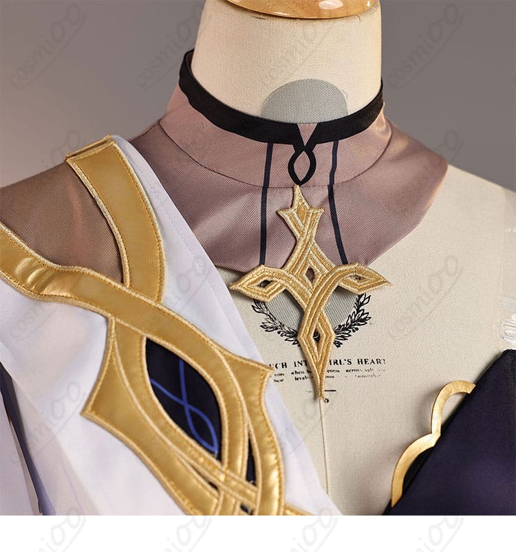 原神 ナベリウス コスプレ衣装 衣領装飾ディテール|精巧な仕上がり