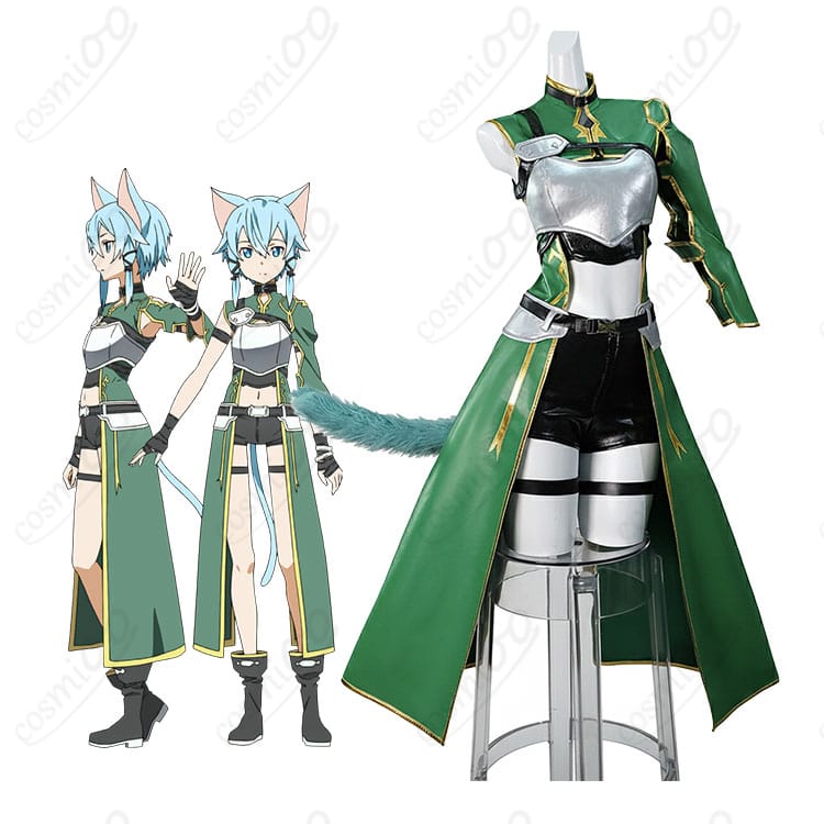 商品服装とシノン（朝田詩乃）キャラクター比較画像｜SAO コスプレ衣装・高再現デザイン