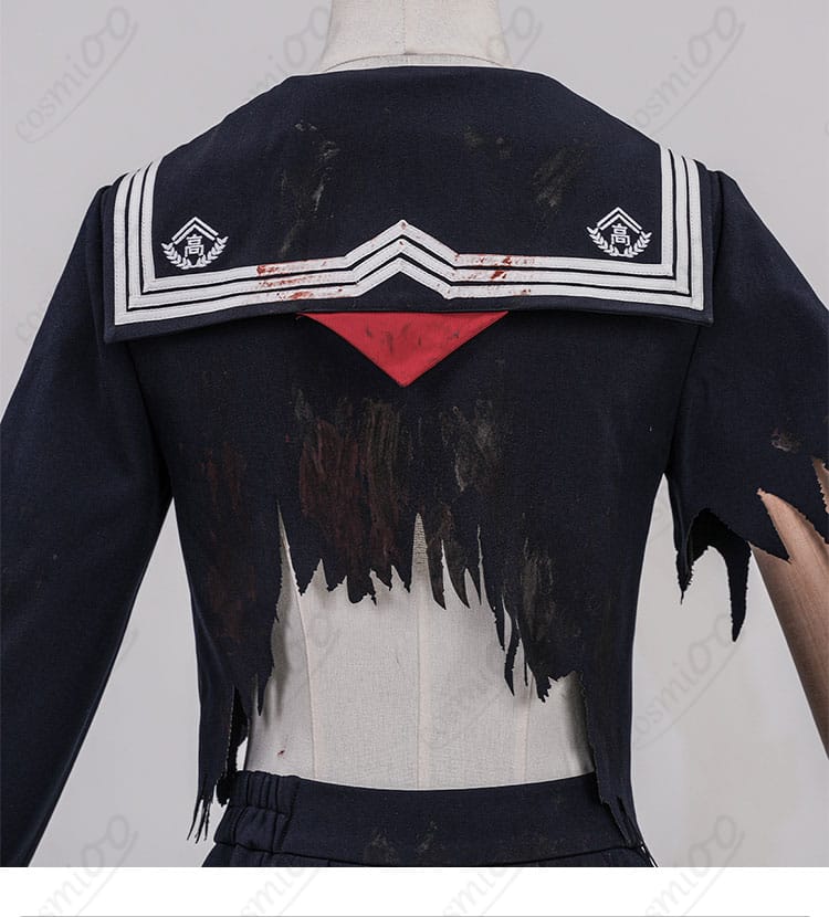 サイレントヒルf 深水雛子 制服コスプレ 背面装飾ディテール|再現度の高い装飾仕上げ