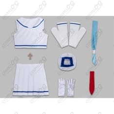 ソードアート・オンライン アスナ 夏セーラー服 コスプレ衣装｜高品質フルセット - 5枚目の画像（サムネイル）