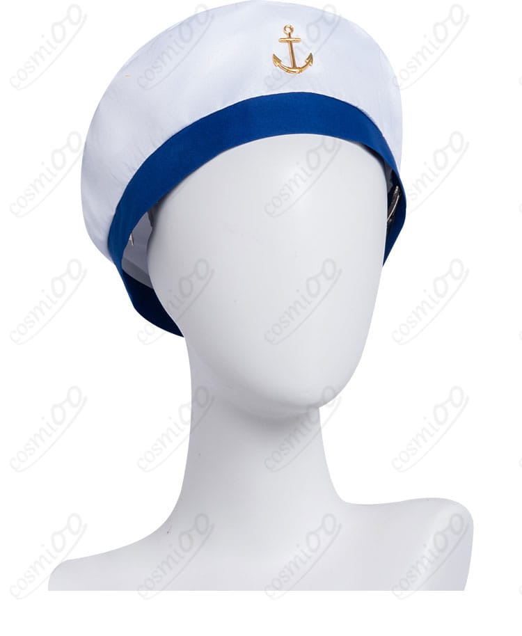 アスナ セーラー服コスプレ衣装 帽子アクセサリー細部｜仕上がりの美しさをチェック