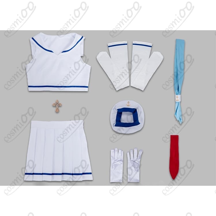 ソードアート・オンライン アスナ 夏セーラー服 コスプレ衣装｜高品質フルセット - 5枚目の画像