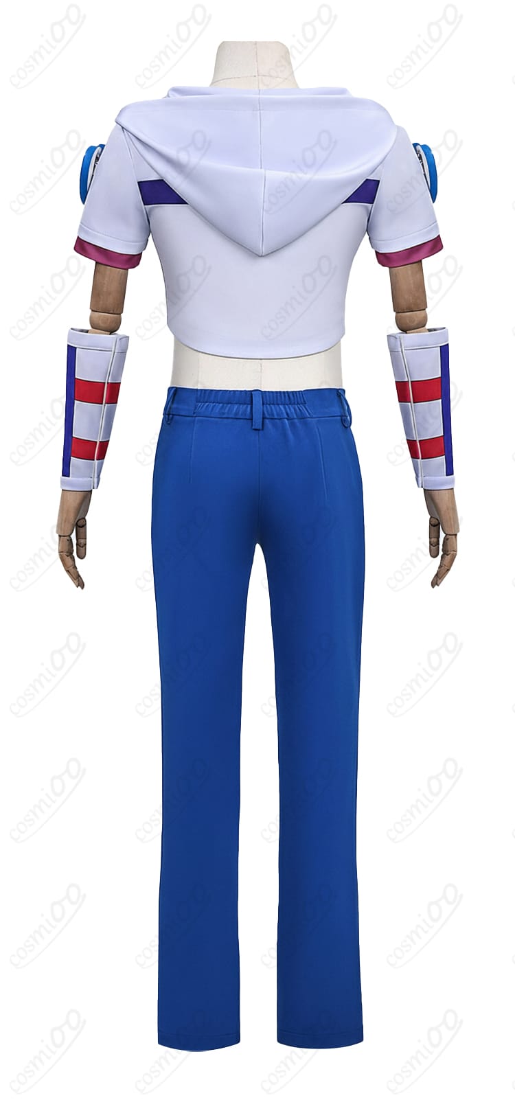 ジョジョSBR ジョニィ・ジョースター コスプレ衣装 背面|フード&装飾のディテール確認