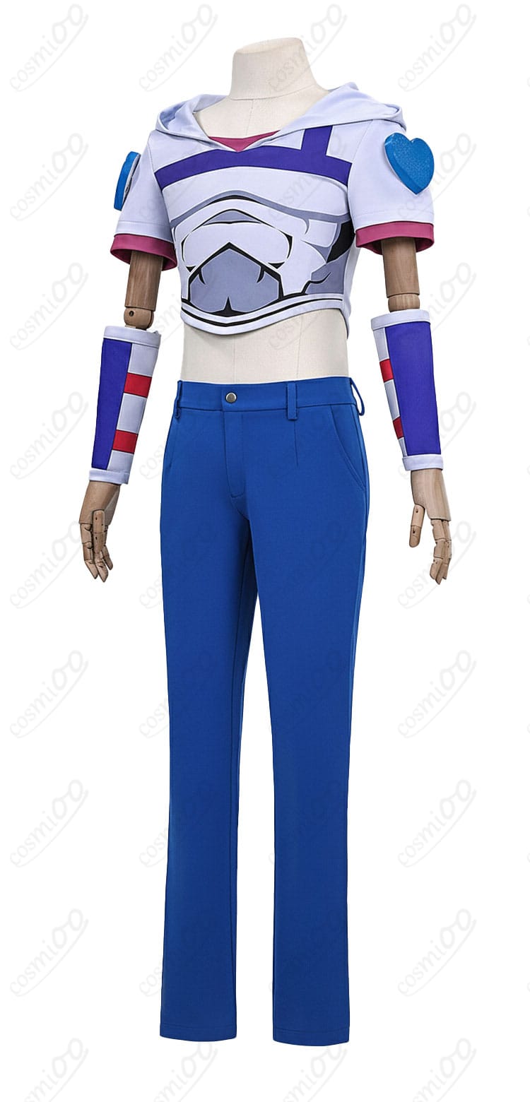 ジョジョSBR ジョニィ・ジョースター コスプレ衣装 左側面|細部まで再現されたレース参戦衣装