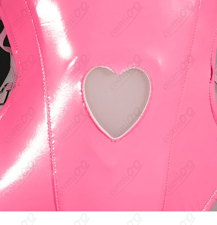 衣襟デザインの細部アップ|NIKKE ミルク コスプレ衣装の質感表現