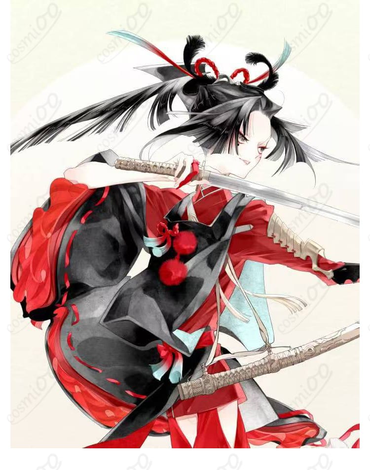 刀剣乱舞 小烏丸 角色人物 側面イメージ|全体バランスが分かるコスプレ参考画像