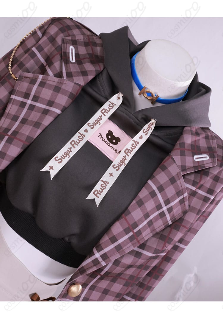 さくらみこ コスプレ衣装 ドアホック・前立て細部