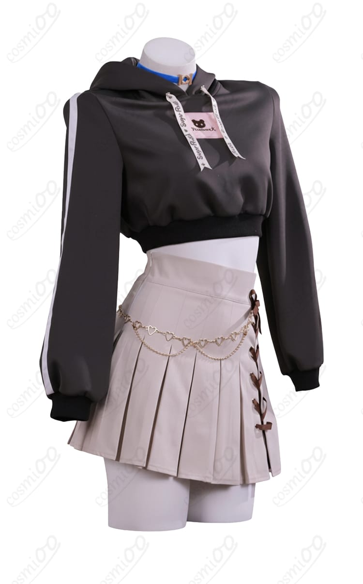 さくらみこ パーカー右側 ディテールアップ