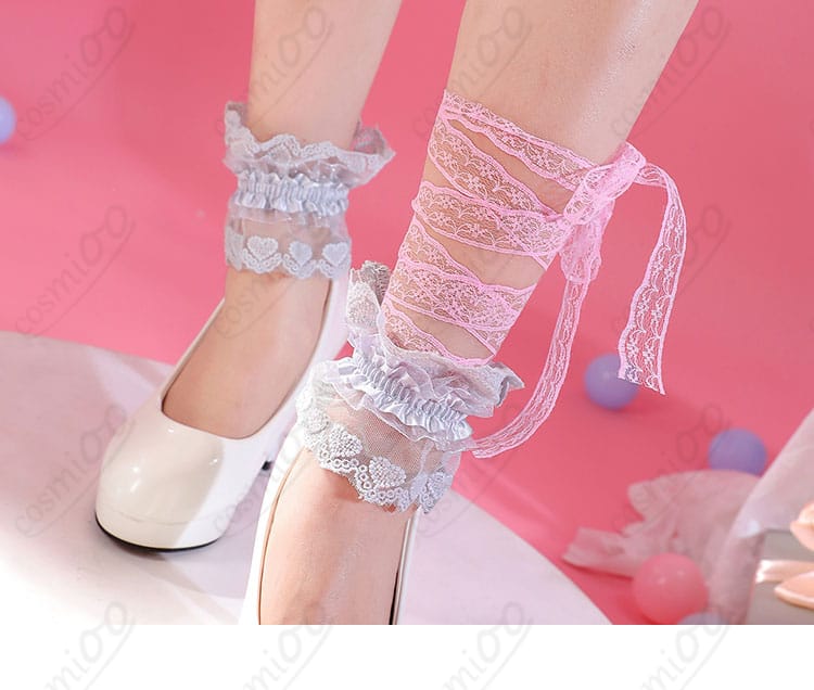 暁山瑞希 コスプレ衣装 足飾りディテール|足元まで丁寧に再現されたアクセント。