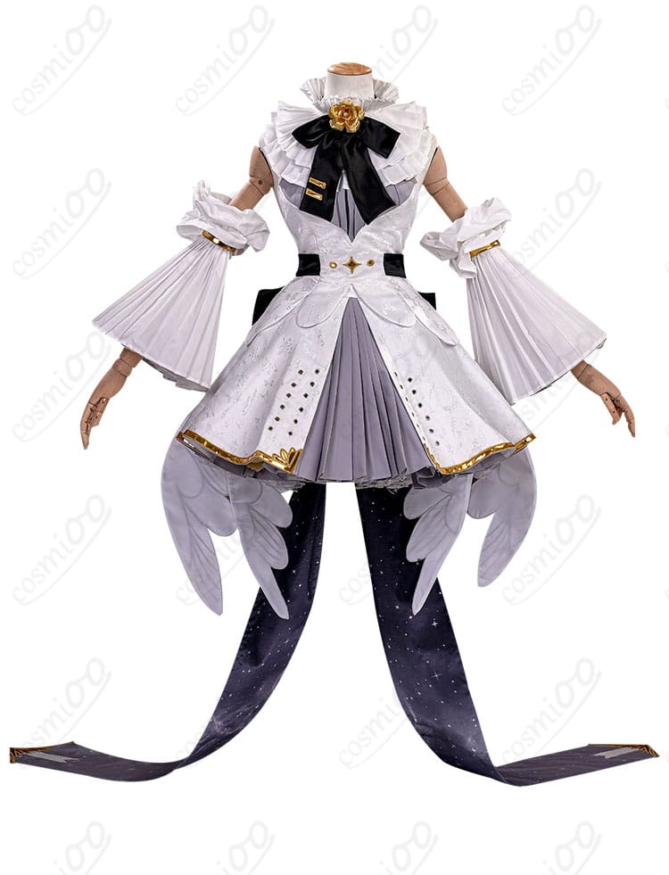 初音ミク プレイオン コスプレ衣装 正面全体図。高品質素材で細部まで丁寧に再現。