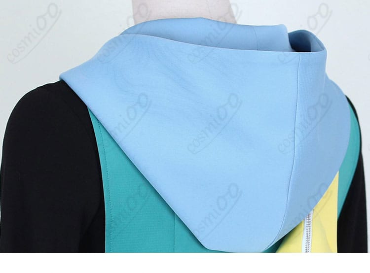 リコ コスプレ衣装 背面フード部分詳細|帽子の形とステッチラインまで丁寧に再現。